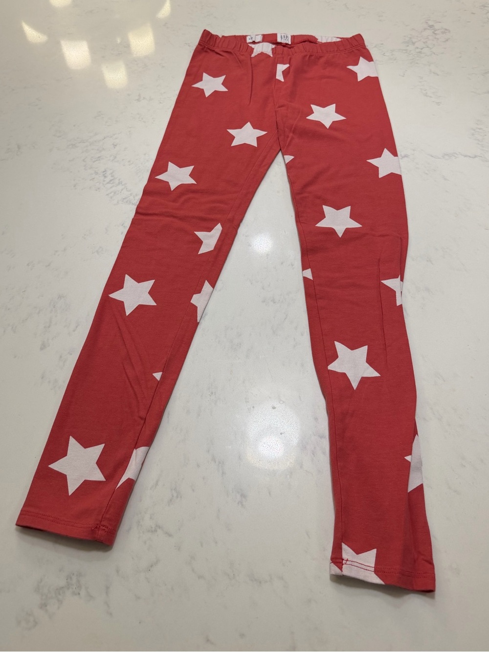 GAP Red Jeggings with White Star Print